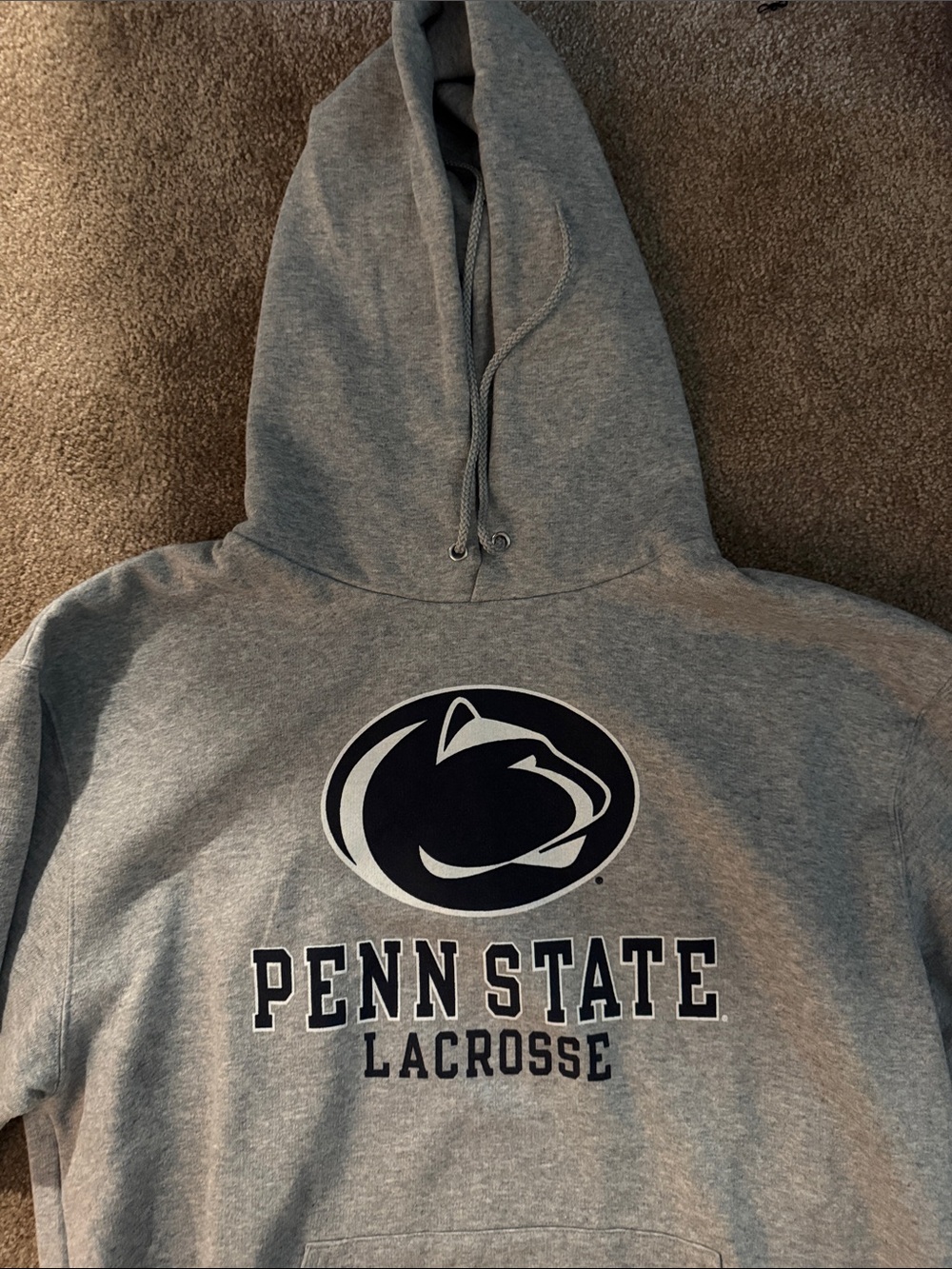 NEVER WORN Champion Gray Penn State Lacrosse Hoodie